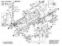 Bosch 0 601 582 241 GST 60 P Orbital Jigsaw 110 V / GB Spare Parts GST60P